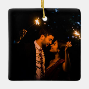 Ornement En Céramique Cadeau Newlysée, Noël M. Mme.