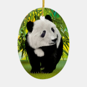 Ornement En Céramique Cadeau pour amateur d'animaux mignon ours en peluc