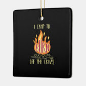 Ornement En Céramique Cadeaux de camping (Gauche)