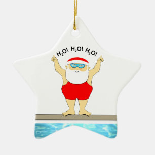 Ornement En Céramique Cadeaux de vacances de natation