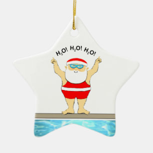 Ornement En Céramique Cadeaux de vacances de natation