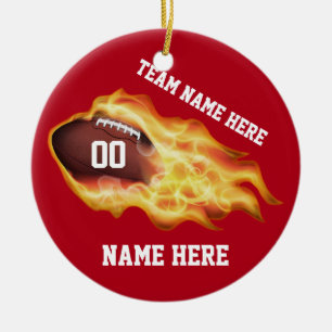 Ornement En Céramique Cadeaux d'équipe de football personnalisés, vos