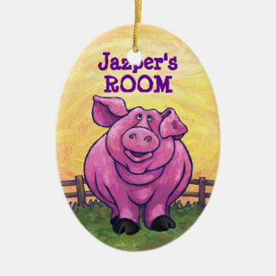 Ornement En Céramique Cadeaux et accessoires de cochon
