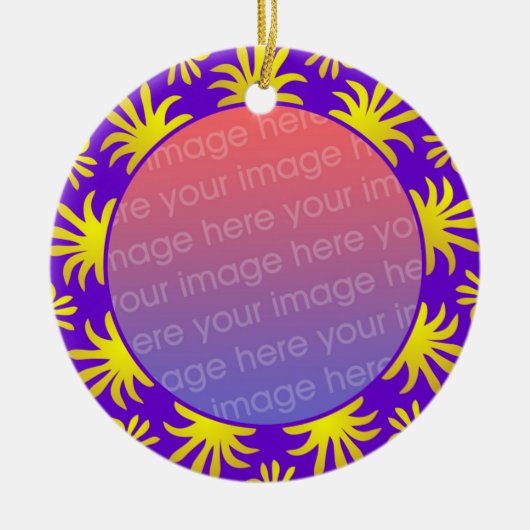 Ornement En Céramique Cadre photo 012 (Devant)