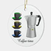 Ornement En Céramique Café italien (Gauche)