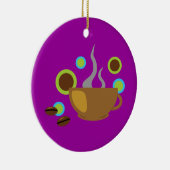 Ornement En Céramique Café Pop Art (Droite)