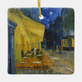 Ornement En Céramique Café Terrasse par Vincent Van Gogh (Devant)