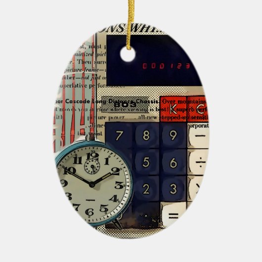 Ornement En Céramique Calculateur comptable comptable conseiller en math (Devant)