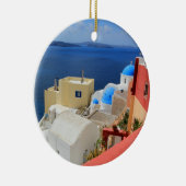 Ornement En Céramique Caldeira, Oia, Santorini, Grèce (Droite)