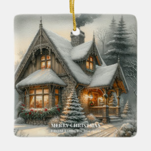 Ornement En Céramique Calendrier 2027 Cottagecore Entreprise de Noël