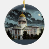 Ornement En Céramique California State Capitol Moonlight (Dos)