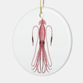 Ornement En Céramique Calmar géant (illustration de couleur) (Gauche)