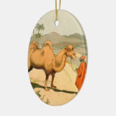 Ornement En Céramique Camel à double Humpe dans le désert (Gauche)
