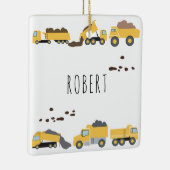 Ornement En Céramique Camions de construction Camions de construction (Droite)