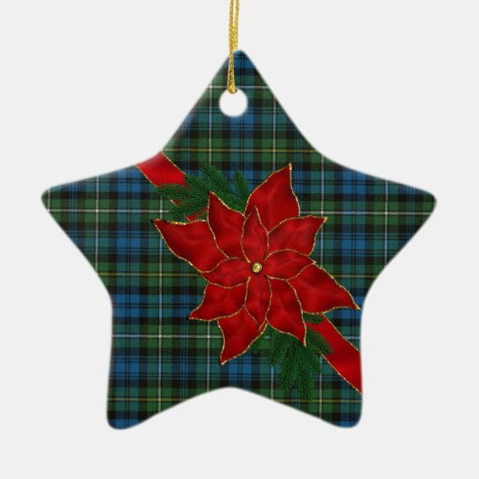 Ornement En Céramique Campbell Argyll Ancien Motif écossais Tartan (Devant)