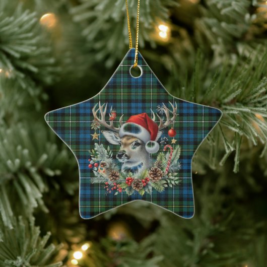 Ornement En Céramique Campbell Argyll Ancient Scottish Tartan Christmas (Arbre)