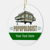 Ornement En Céramique Camping (Gauche)