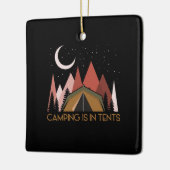 Ornement En Céramique Camping Is (Gauche)