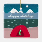 Ornement En Céramique Camping Tent (Dos)