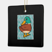 Ornement En Céramique Canard mignon (Gauche)