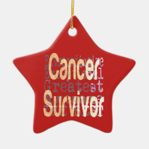 Ornement En Céramique Cancer Survivor Extraordinaire