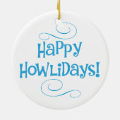 Ornement En Céramique Caniche heureux de Howlidays (Dos)