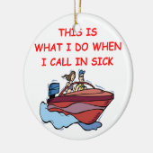 Ornement En Céramique canotage (Gauche)