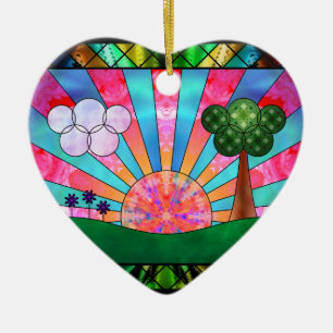 Ornement En Céramique Cantique de l'ornement solaire