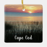 Ornement En Céramique Cape Cod, Ma, Beach Ocean Sunset Noël<br><div class="desc">Cape Cod,  Ma,  Beach Ocean Sunset Noël ornement garde souvenirs souvenir souvenir.</div>