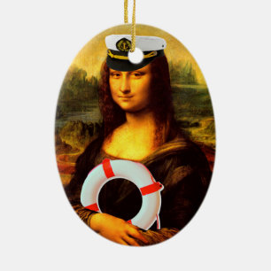 Ornement En Céramique Capitaine de la mer Mona Lisa