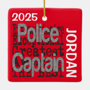 Ornement En Céramique Capitaine de police Extraordinaire