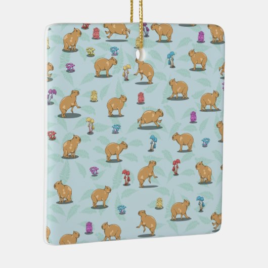 Ornement En Céramique Capybara Pattern (Droite)