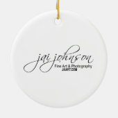 Ornement En Céramique Cardinal féminin 4 (Dos)