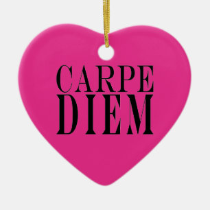 Ornement En Céramique Carpe Diem saisissent le bonheur latin de citation