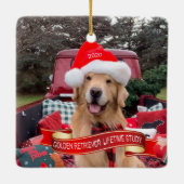 Ornement en céramique Carré 2020 (Dos)