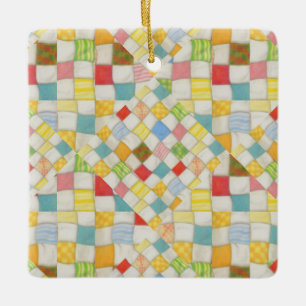 ORNEMENT EN CÉRAMIQUE CARRE MOSAÏQUE POUR COUVERTU