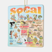 Ornement En Céramique Carré SoCal (Gauche)