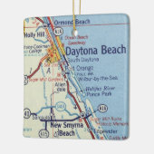 Ornement En Céramique Carte classique de Daytona Beach (Gauche)