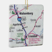 Ornement En Céramique Carte CO de Trinité (Droite)