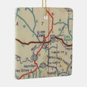 Ornement En Céramique Carte Craig CO 1945 (Droite)