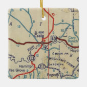 Ornement En Céramique Carte Craig CO 1945 (Devant)