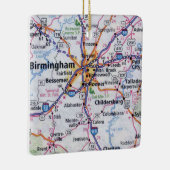 Ornement En Céramique Carte de Birmingham AL (Droite)