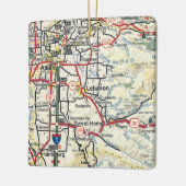 Ornement En Céramique Carte de l'Oregon Liban (Gauche)