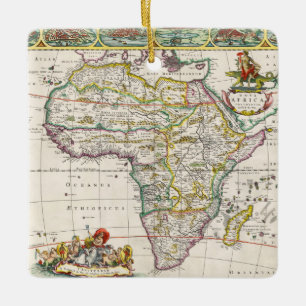 Ornement En Céramique Carte de nova Afrique de l'Afrique  