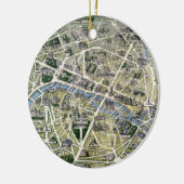 Ornement En Céramique Carte de Paris au cours de la période des Grands (Gauche)