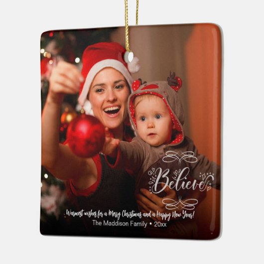 Ornement En Céramique Carte de voeux pour Noël (Gauche)