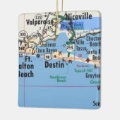Ornement En Céramique Carte Destin Florida (Gauche)