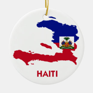 ORNEMENT EN CÉRAMIQUE CARTE DU HAÏTI