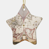 Ornement En Céramique Carte du monde antique (Gauche)