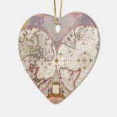 Ornement En Céramique Carte du monde antique (Gauche)